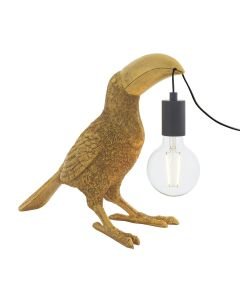 Pont - Vintage Gold Parrot Table Lamp
