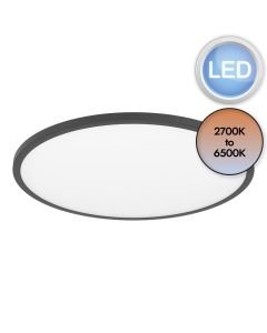 Eglo Lighting - Sarsina-Z - 900762 - LED Black White Flush Ceiling Light
