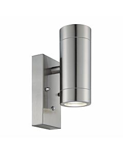 Blaze - Stainless Steel Outdoor Up Down Photocell Sensor Wall Light