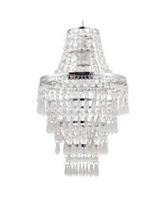Chrome Tiered Chandelier Style Light Shade