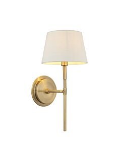 Endon Lighting - Rennes - 103355 - Antique Brass Ivory Wall Light