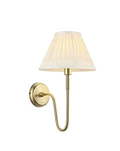 Endon Lighting - Rouen - 103361 - Antique Brass Ivory Wall Light