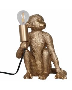 Gold Monkey Table Lamp or Beside Light