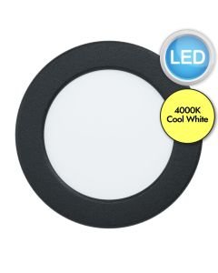 Eglo Lighting - Fueva 5 - 99157 - LED Black White Recessed Ceiling Downlight