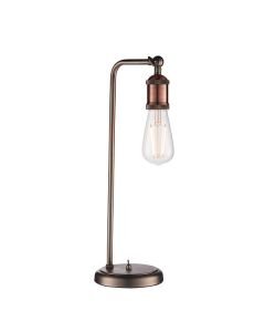 Endon Lighting - Hal - 76339 - Antique Pewter Aged Copper Table Lamp
