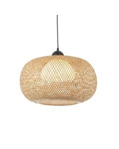 Endon Lighting - Bali - 101572 - Natural Bamboo Black Ceiling Pendant Light