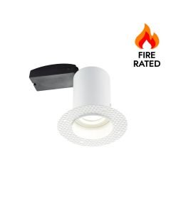 Saxby Lighting - Ravel - 81572 - White Recessed Fire Rated Ceiling Downlight