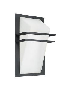 Eglo Lighting - Park - 83433 - Anthracite White Glass IP44 Outdoor Wall Washer Light