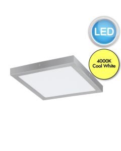 Eglo Lighting - Fueva 1 - 97269 - LED Silver White Flush Ceiling Light