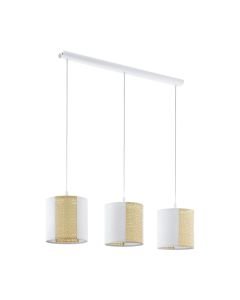 Eglo Lighting - Arnhem - 43402 - White Paper 3 Light Bar Ceiling Pendant Light