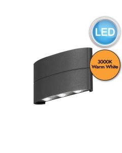 Konstsmide - Chieri - 7853-370 - LED Anthracite 6 Light IP54 Outdoor Wall Washer Light