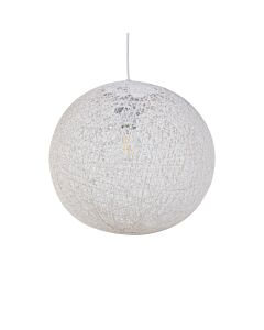 Abaca - White 14" Globe Ceiling Light Shade