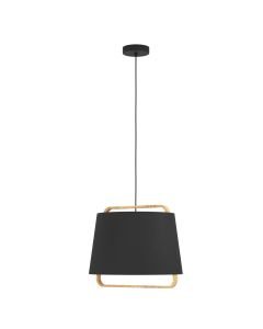 Eglo Lighting - Camaloza - 390185 - Black Wood Ceiling Pendant Light