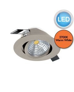 Eglo Lighting - Saliceto - 98303 - LED Satin Nickel Recessed Ceiling Downlight