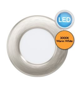 Eglo Lighting - Fueva 5 - 99136 - LED Satin Nickel White Recessed Ceiling Downlight