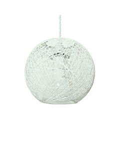 Abaca - White 8" Globe Ceiling Light Shade