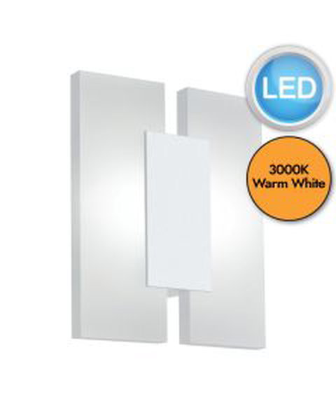 Eglo Lighting - Metrass 2 - 96042 - LED White 2 Light Wall Washer Light