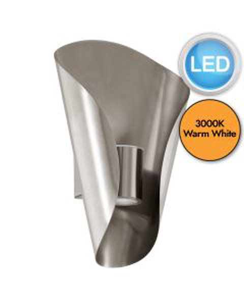 Eglo Lighting - Bosaro - 94779 - LED Stainless Steel 2 Light IP44 Outdoor Wall Washer Light