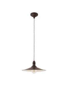 Eglo Lighting - Stockbury - 49456 - Antique Brown Beige Ceiling Pendant Light