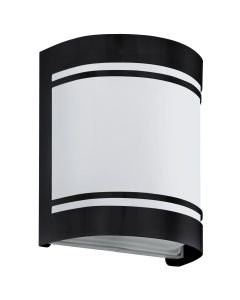 Eglo Lighting - Cerno - 99565 - Black White Glass IP44 Outdoor Wall Washer Light