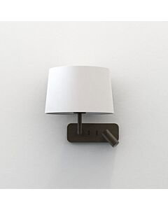 Astro Lighting - Side by Side - 1406004 & 5035003 - Bronze White Reading Wall Light