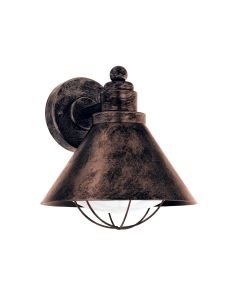 Eglo Lighting - Barrosela - 94858 - Antique Copper White IP44 Outdoor Wall Light