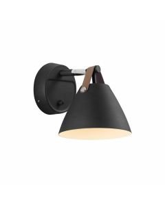Nordlux - Strap 15 - 84291003 - Black Plug In Wall Light
