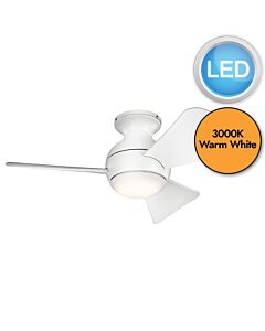 Elstead - Kichler - Sola - 86cm Fan - Matte White
