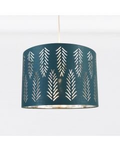 Spruce Teal Cut Out Shade with Chrome Inner