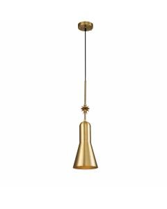 Elstead Lighting - Etoile - ETOILE-P-M-AB - Aged Brass Gold Leaf Ceiling Pendant Light