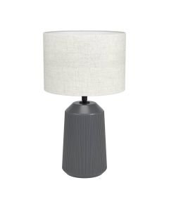Eglo Lighting - Capalbio - 900824 - Grey Natural Ceramic Table Lamp With Shade