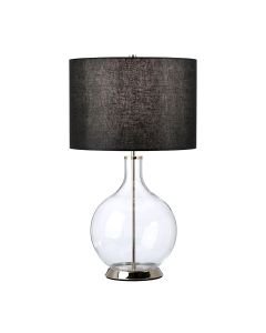 Elstead Lighting - Orb - ORB-CLEAR-PN-BLK - Nickel Black Table Lamp With Shade