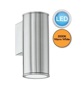 Eglo Lighting - Riga - 94106 - LED Stainless Steel IP44 Outdoor Wall Washer Light
