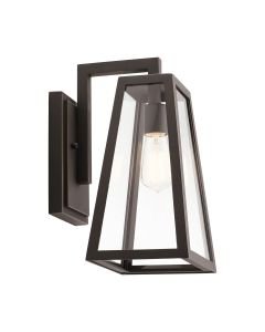 Kichler Lighting - Delison - KL-DELISON-M-RZ - Oil Rubbed Bronze Clear Glass IP44 Outdoor Wall Light