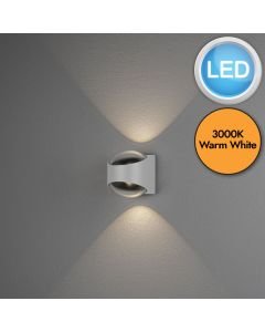 Konstsmide - Bitonto - 7884-250 - LED White 2 Light IP54 Outdoor Wall Washer Light