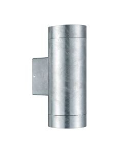 Nordlux - Tin Maxi Double - 21519931 - Galvanized Steel Clear Glass 2 Light IP54 Coastal Outdoor Wall Washer Light