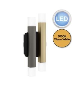 Eglo Lighting - Estanterios - 390223 - LED Black Grey 4 Light Wall Washer Light