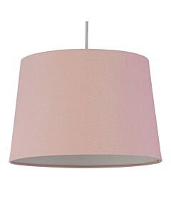 Pink Glitter Cotton 28cm Tapered Cylinder Pendant or Lamp Shade