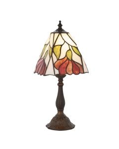 Interiors 1900 - Botanica - 63963 - Dark Bronze Tiffany Glass Table Lamp