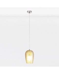 Dimpled Glass and Jewelled Pendant Light