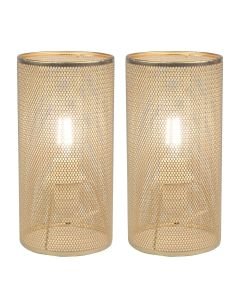 Set of 2 Troy - Gold Table Lamps