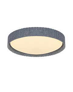 Nordlux - Corato - 2512466010 - Opal Grey Felt 3 Light Flush Ceiling Light
