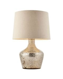 Endon Lighting - Meteora - 90589 - Pearl Off White Table Lamp With Shade