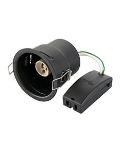 Saxby Lighting - Saxby ShieldONE 75 - 109806 - Black IP65 Bathroom Recessed Fire Rated Ceiling Downlight