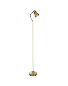 Endon Lighting - Classic Flexi - 108126 - Aged Brass Floor Reading Lamp