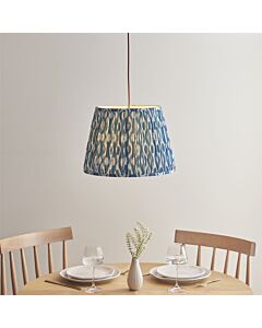 Endon Lighting - Eltham - 115244 - Aged Brass Blue Ceiling Pendant Light