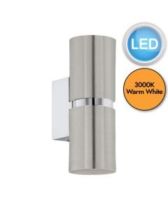 Eglo Lighting - Passa - 96261 - LED Satin Nickel Chrome 2 Light Wall Washer Light