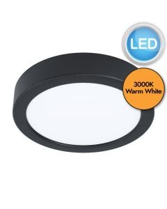 Eglo Lighting - Fueva 5 - 99222 - LED Black White Flush Ceiling Light
