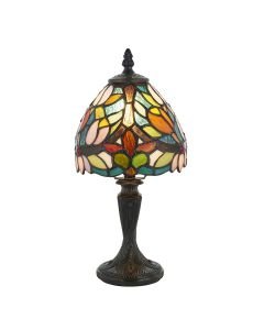 Interiors 1900 - Sylvette - 64331 - Dark Bronze Tiffany Glass Table Lamp