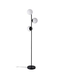 Nordlux - Lilly - 48613003 - Black Opal Glass 3 Light Floor Lamp